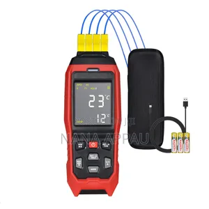 4-Channel Thermocouple Thermometer Data Logger.