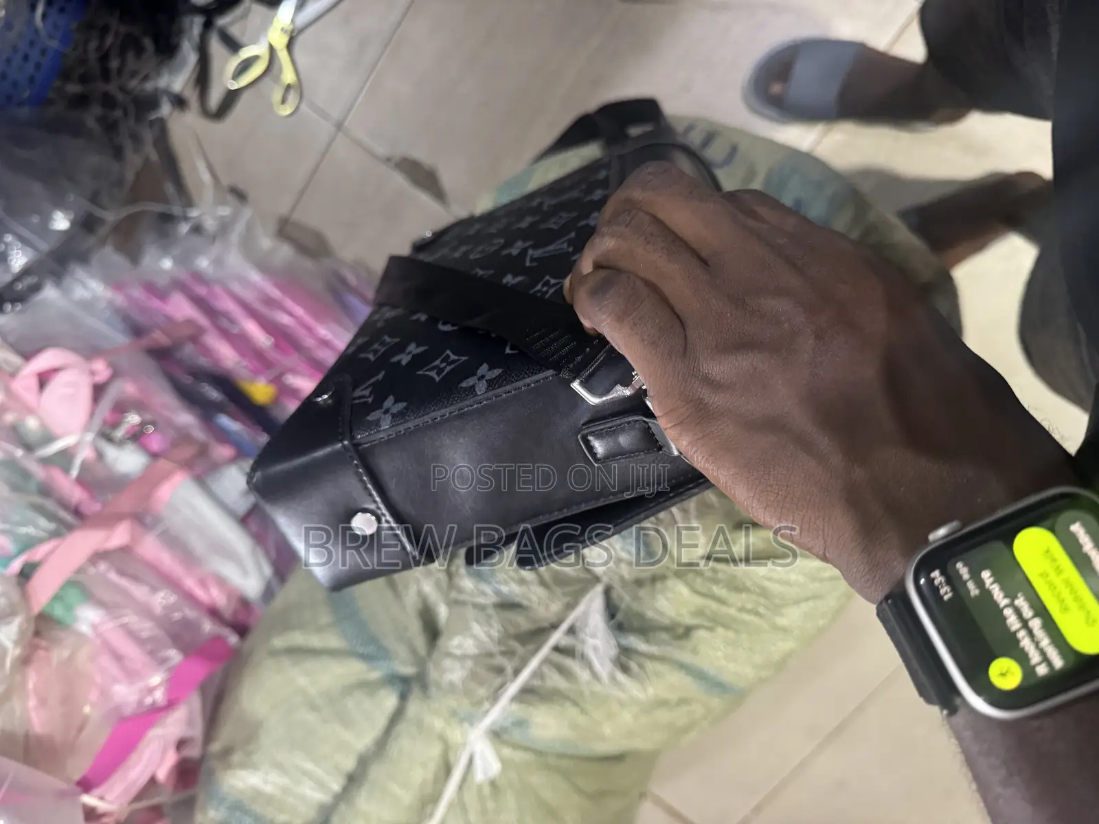 Premium Quality Louis Vuitton Leather Sidebag and Spacious.