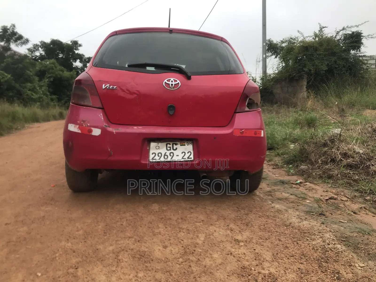 Toyota Vitz 1.5 FWD 3dr 2009 Red