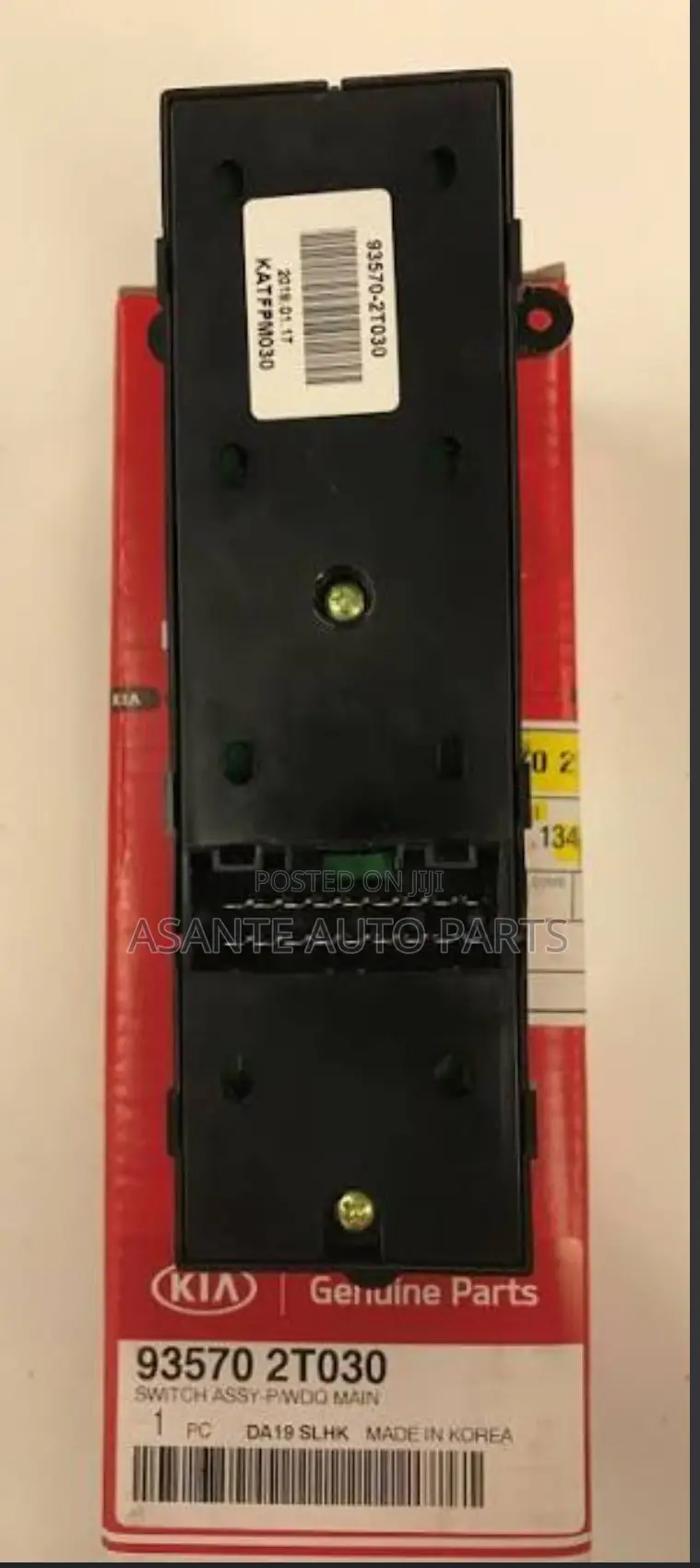 Kia Optima 2012 Power Window Switch