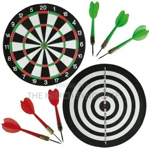 Large Size 15 Inch Double Sided Party Sports Dartboard Game