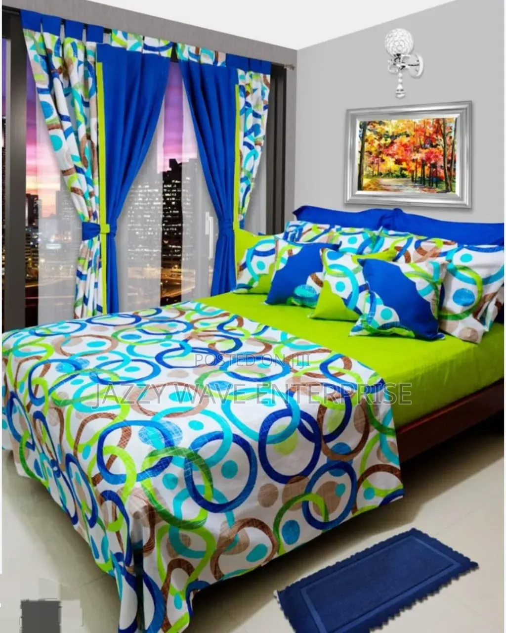 10 Set Bedsheet Plus 4 Curtains