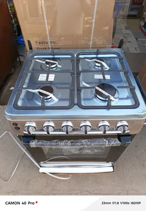 Innova 60*60 4Burner Stainless Steel Oven + Grill + Auto Ignition