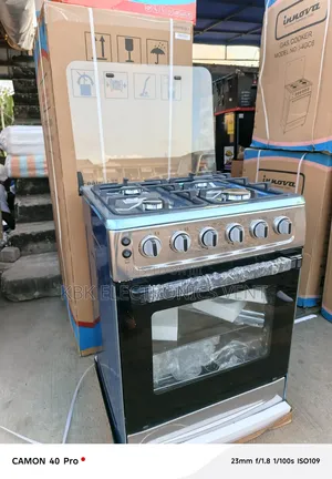 Innova 60*60 4Burner Stainless Steel Oven + Grill + Auto Ignition