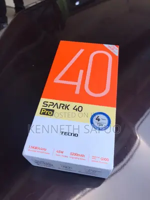 New Tecno Spark 40 Pro 256 GB Black