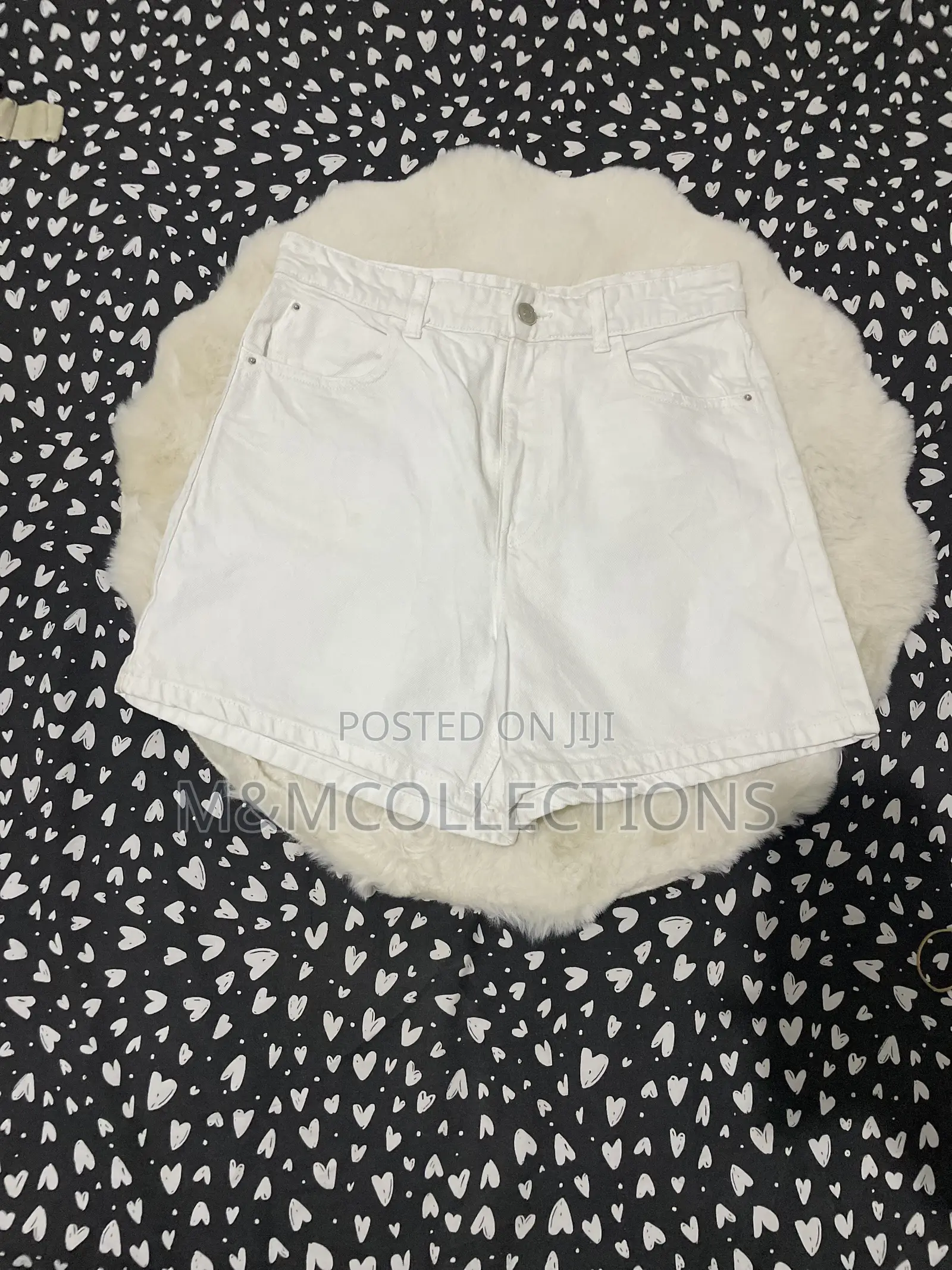 White Denim Shorts