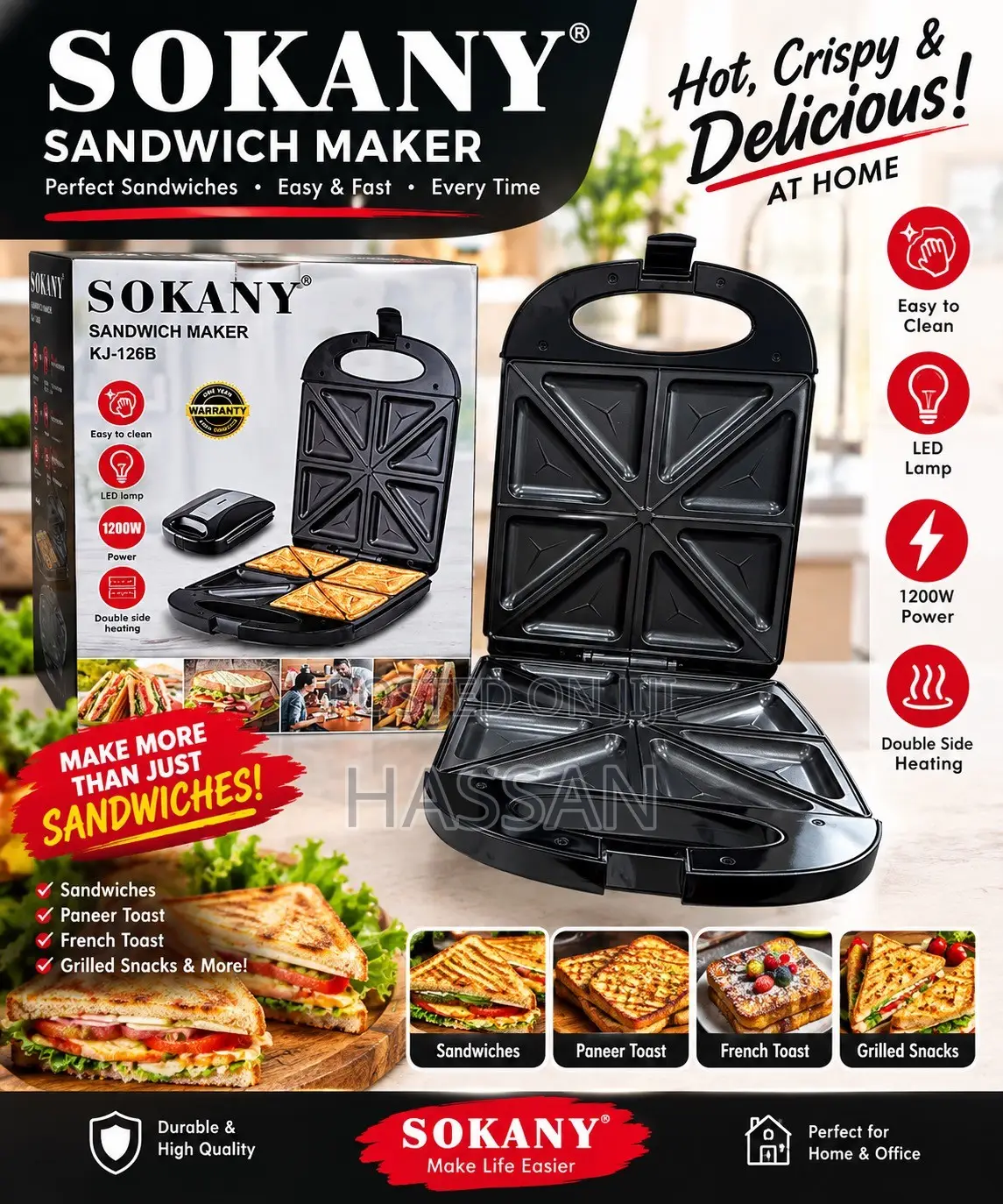 Sokany Sandwich Maker