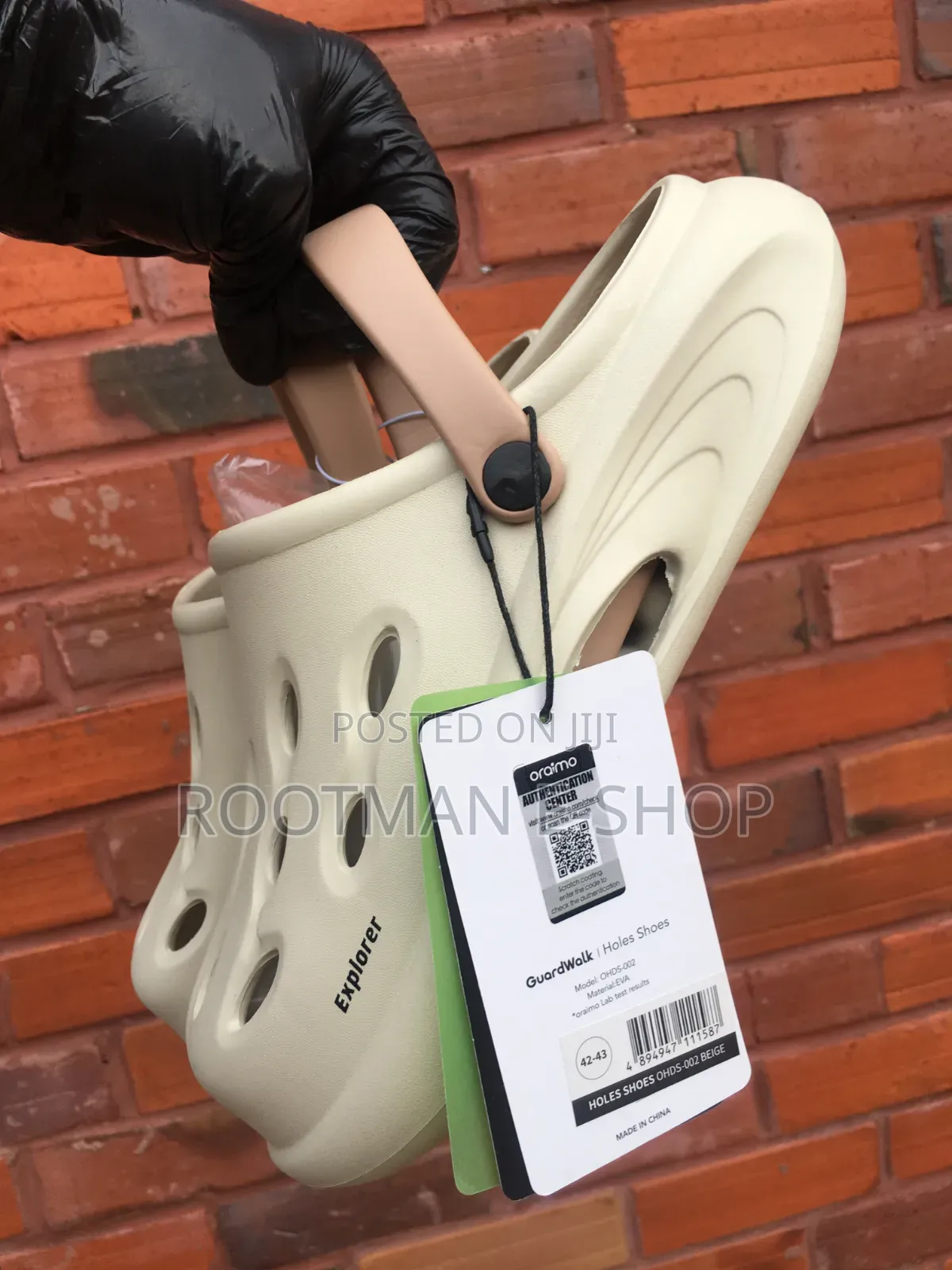 Oraimo Guardwalk Cloud-Soft Thick Sole Holes Shoes