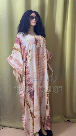 Tie-Dye Kaftan Maxi Dress