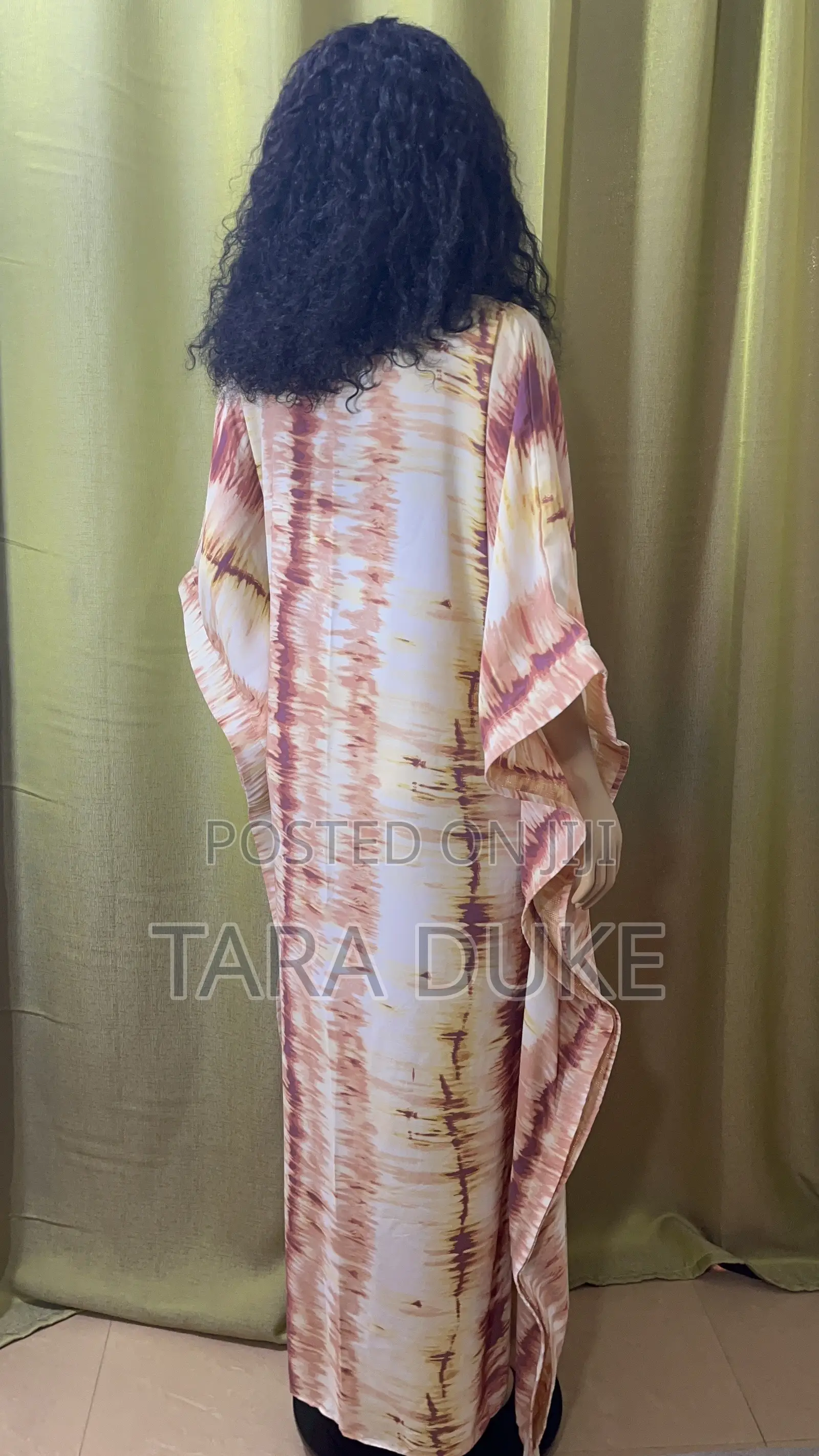 Tie-Dye Kaftan Maxi Dress