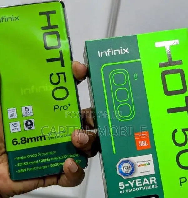 New Infinix Hot 50 Pro+ 4G 256 GB Black