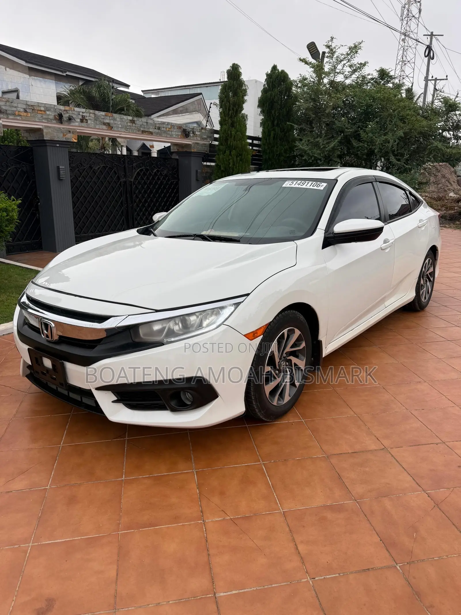 Honda Civic EX 4dr Sedan (1.5L 4cyl) 2016 White
