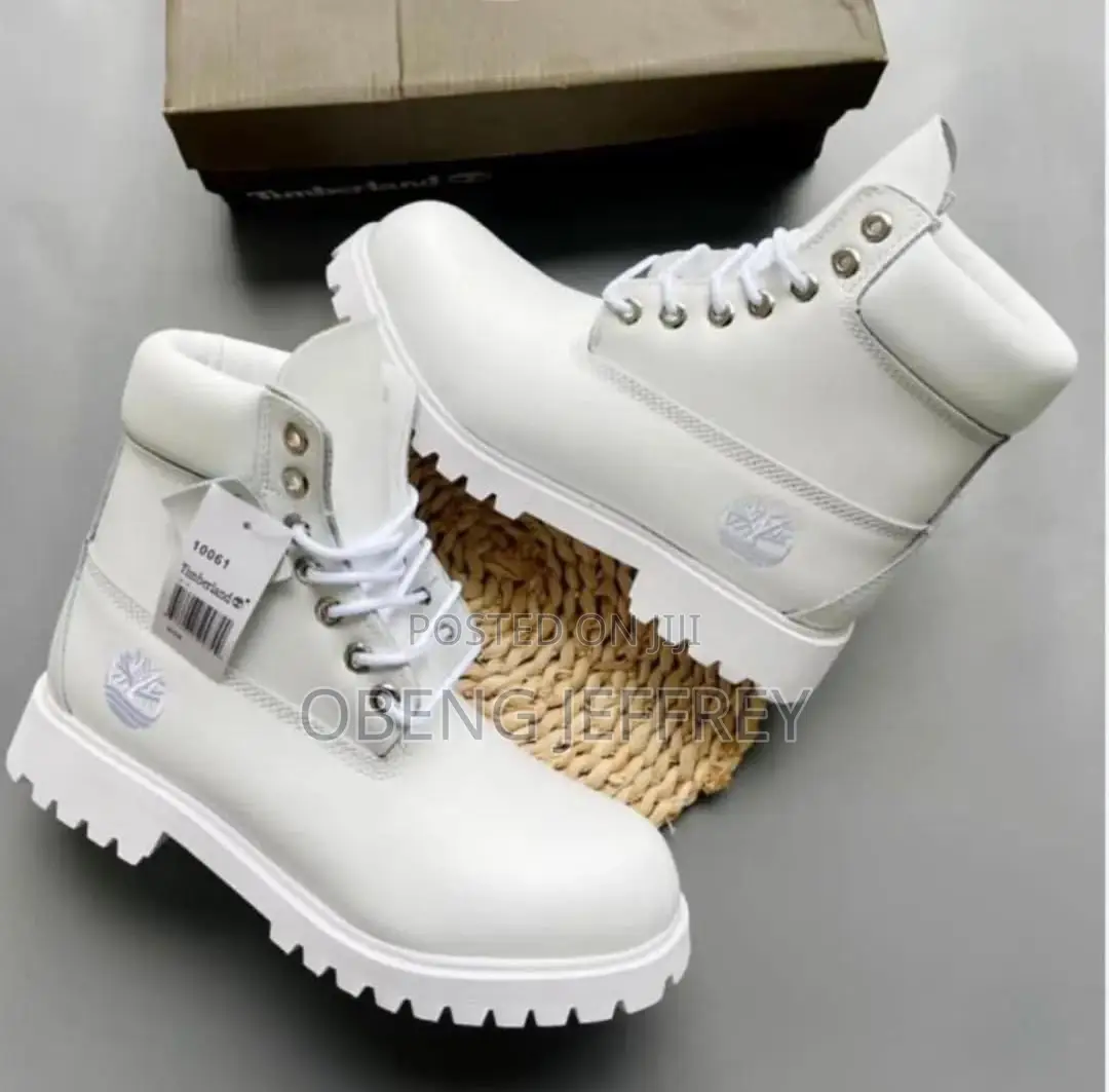 Original Timberland All White Waterproof Boots