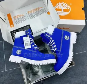 Original Timberland Waterproof Boot Blue/White