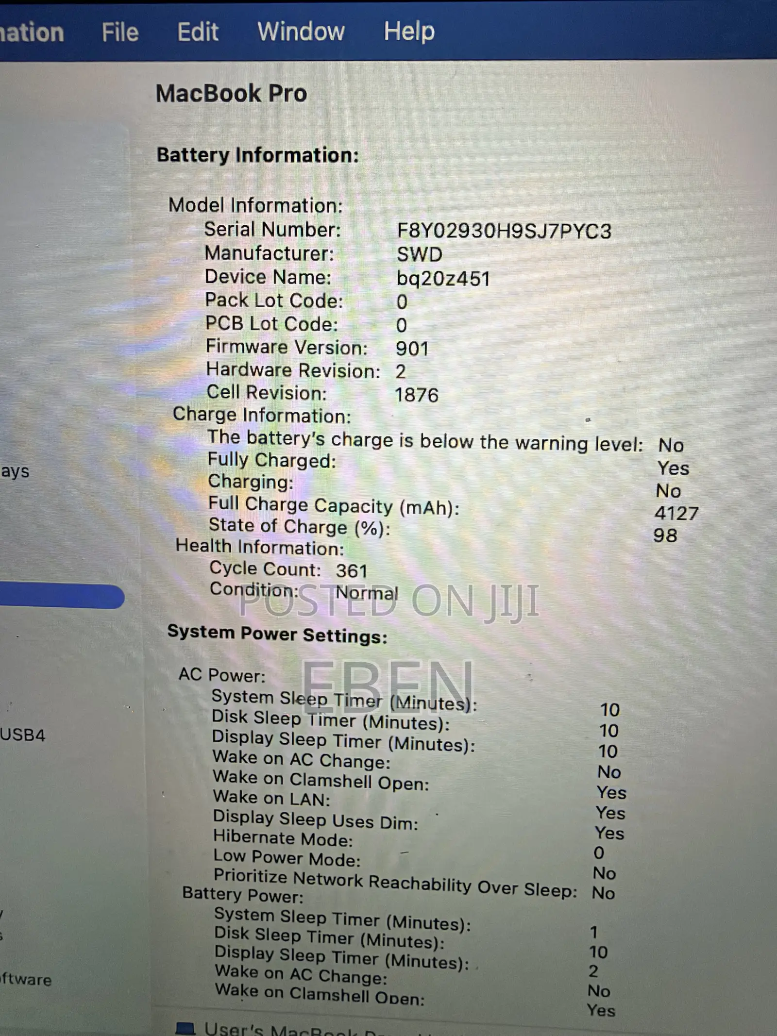 Laptop Apple MacBook Pro 2020 16GB Intel Core i5 SSD 1T