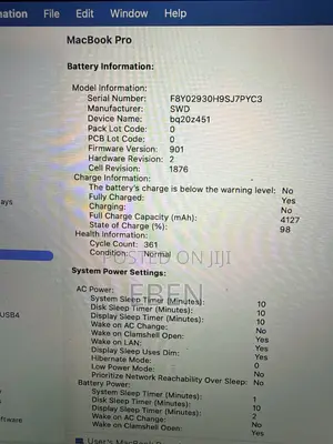 Laptop Apple MacBook Pro 2020 16GB Intel Core i5 SSD 1T