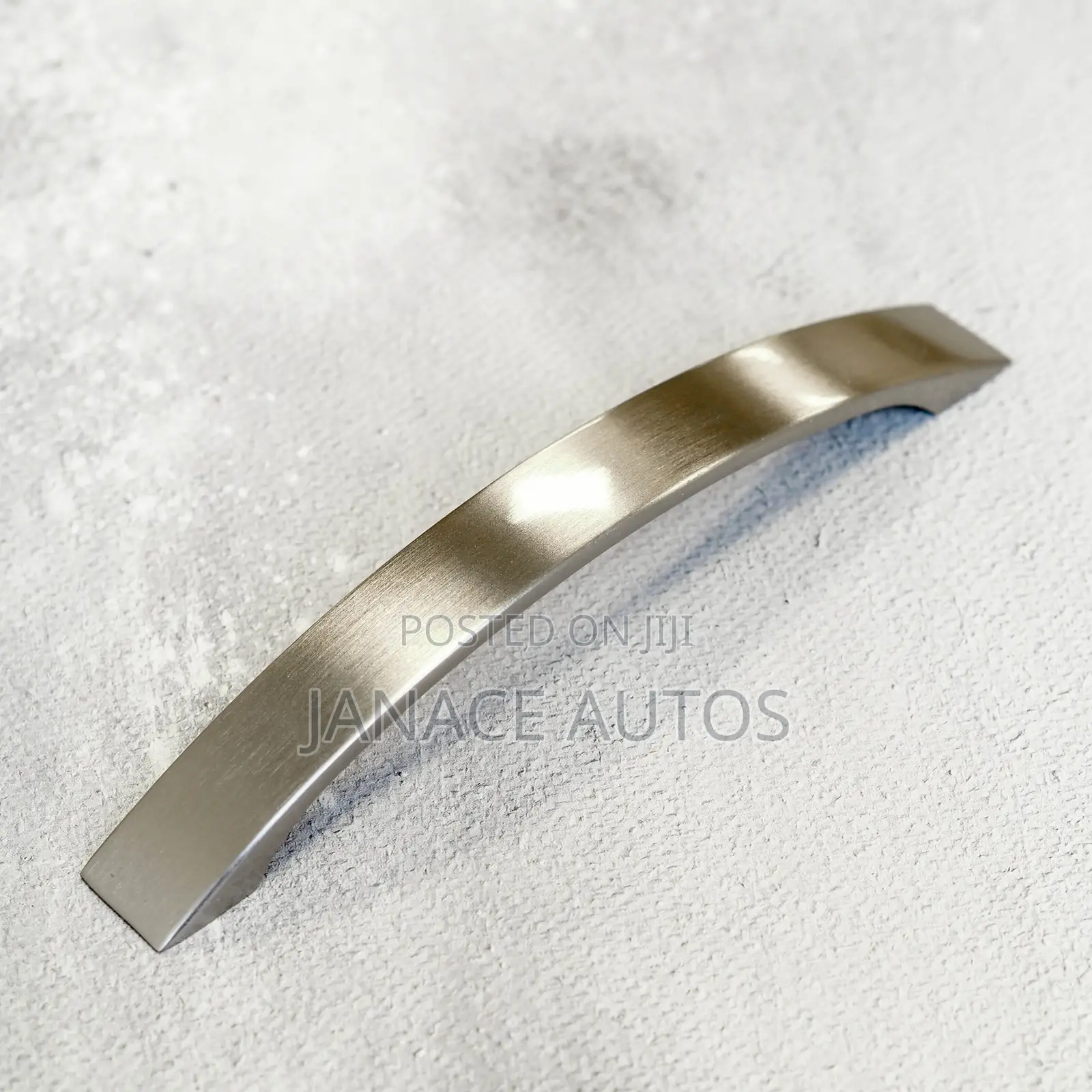 2x Brushed Nickel Cabinet Strap Curved Handle 160mm