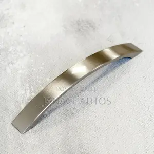 2x Brushed Nickel Cabinet Strap Curved Handle 160mm