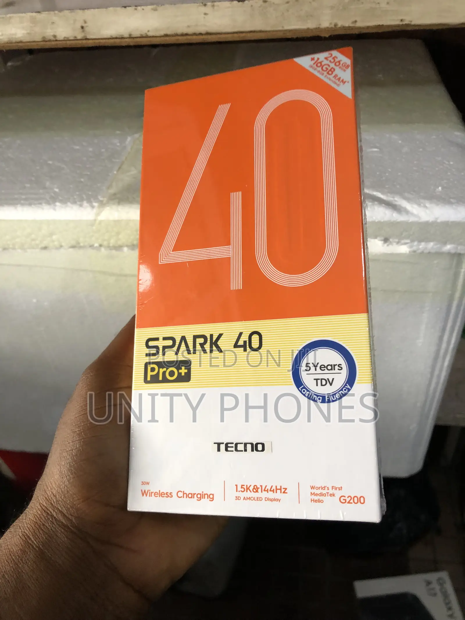 New Tecno Spark 40 Pro+ 256 GB Black
