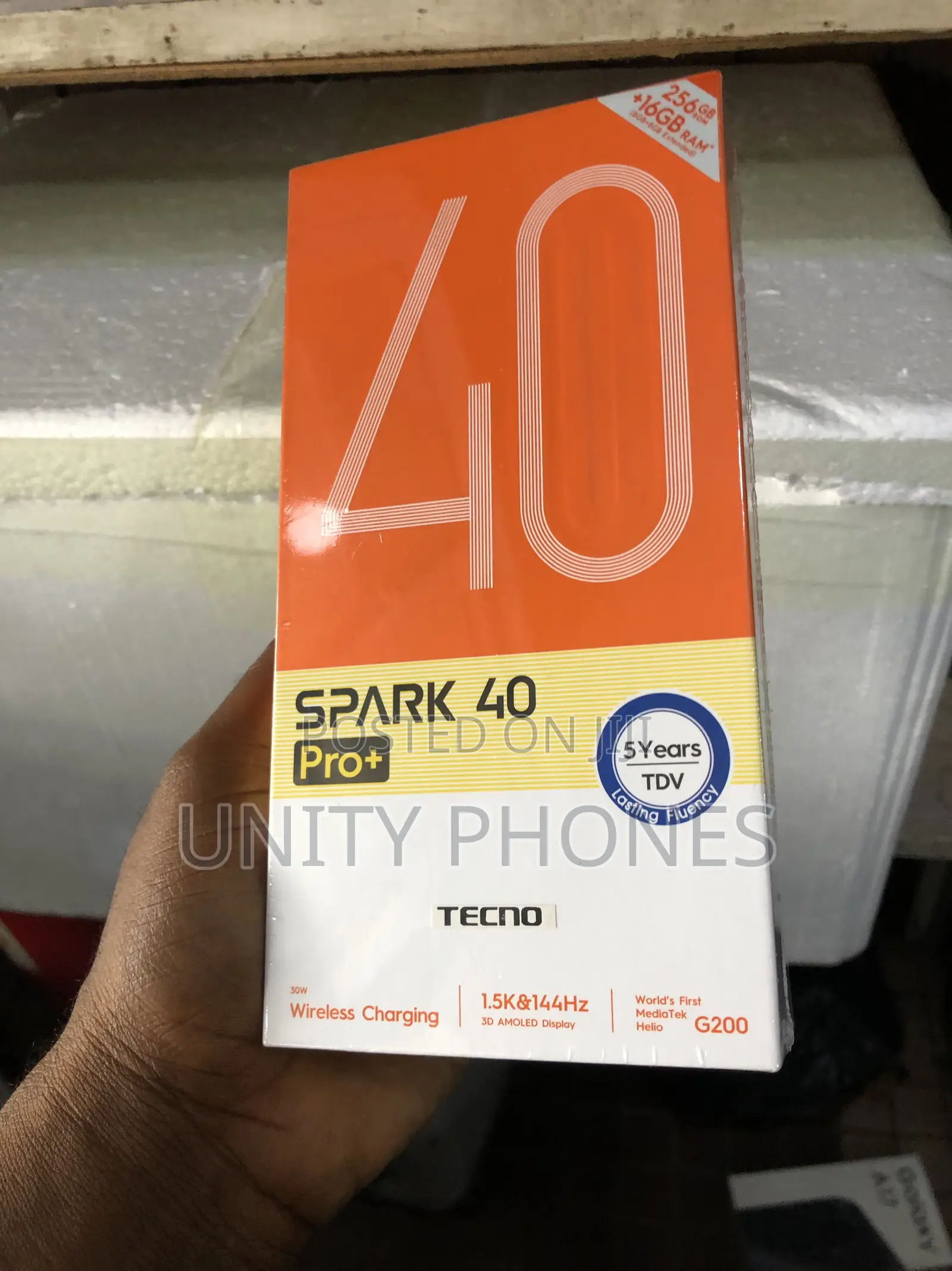 New Tecno Spark 40 Pro+ 256 GB Black