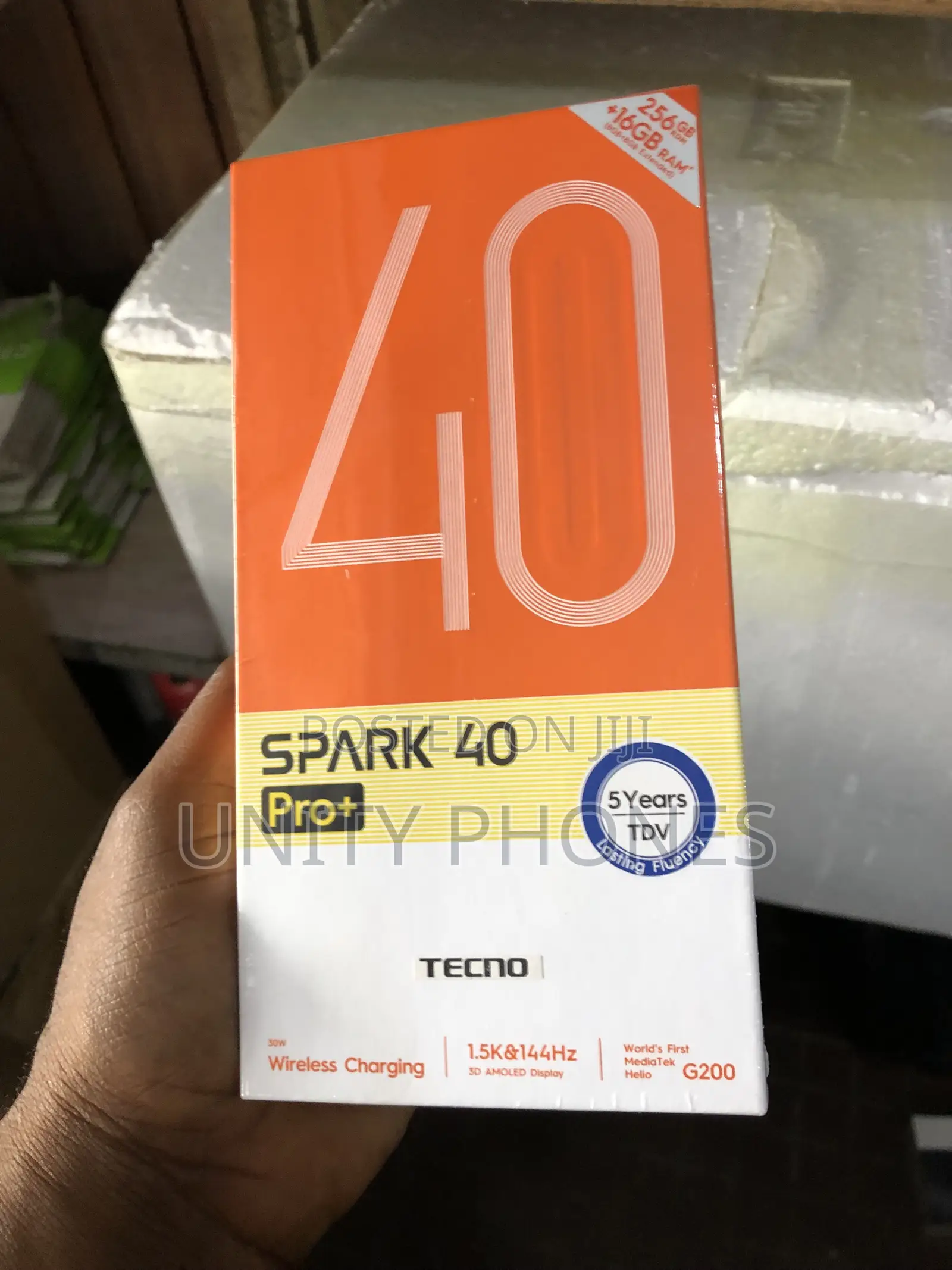 New Tecno Spark 40 Pro+ 256 GB Black