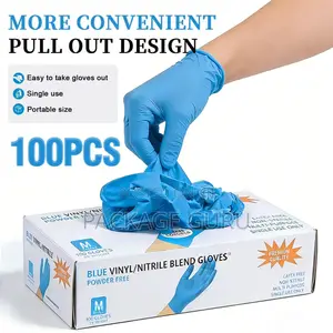 Vinyl/Nitrile Blend Hand Gloves