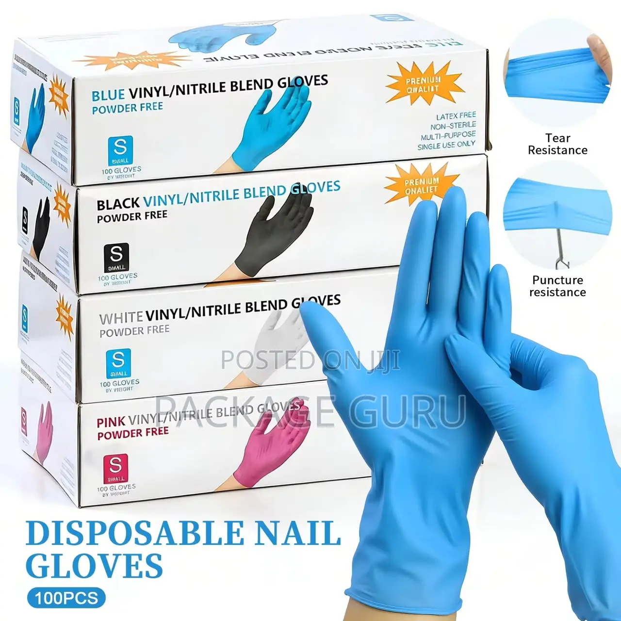 Vinyl/Nitrile Blend Hand Gloves