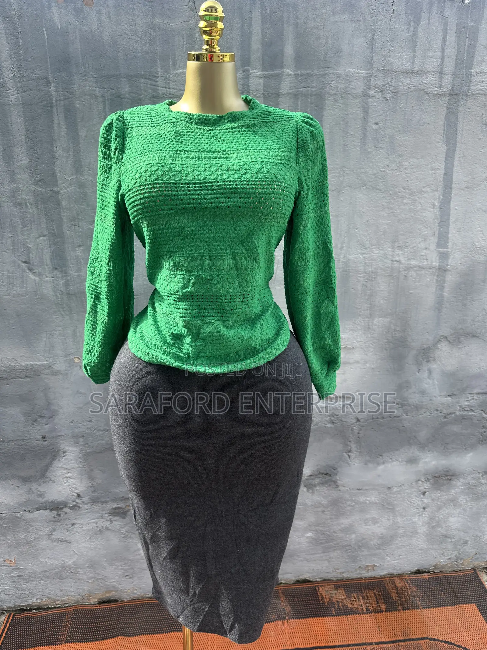 Green Top and Skirt