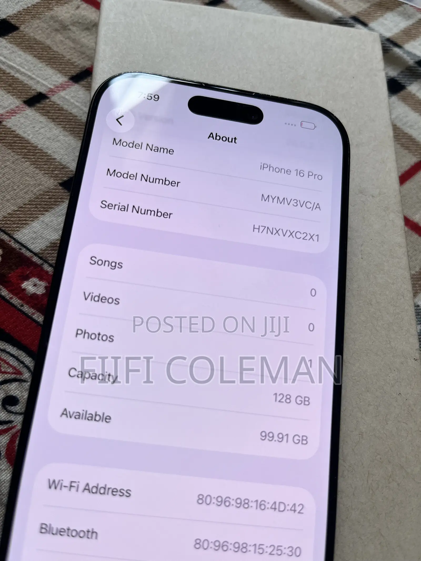 Apple iPhone 16 Pro 128 GB Black
