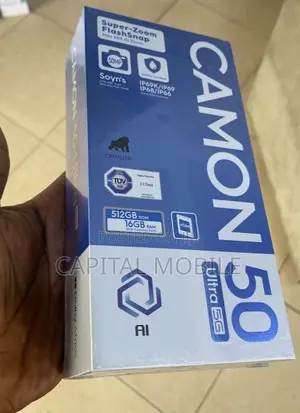 New Tecno Camon 50 Ultra 512 GB Black