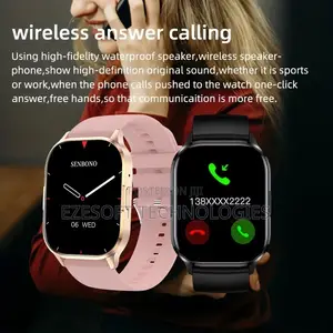 SENBONO Air3 Smart Watch AMOLED HD Display, Bluetooth Calling