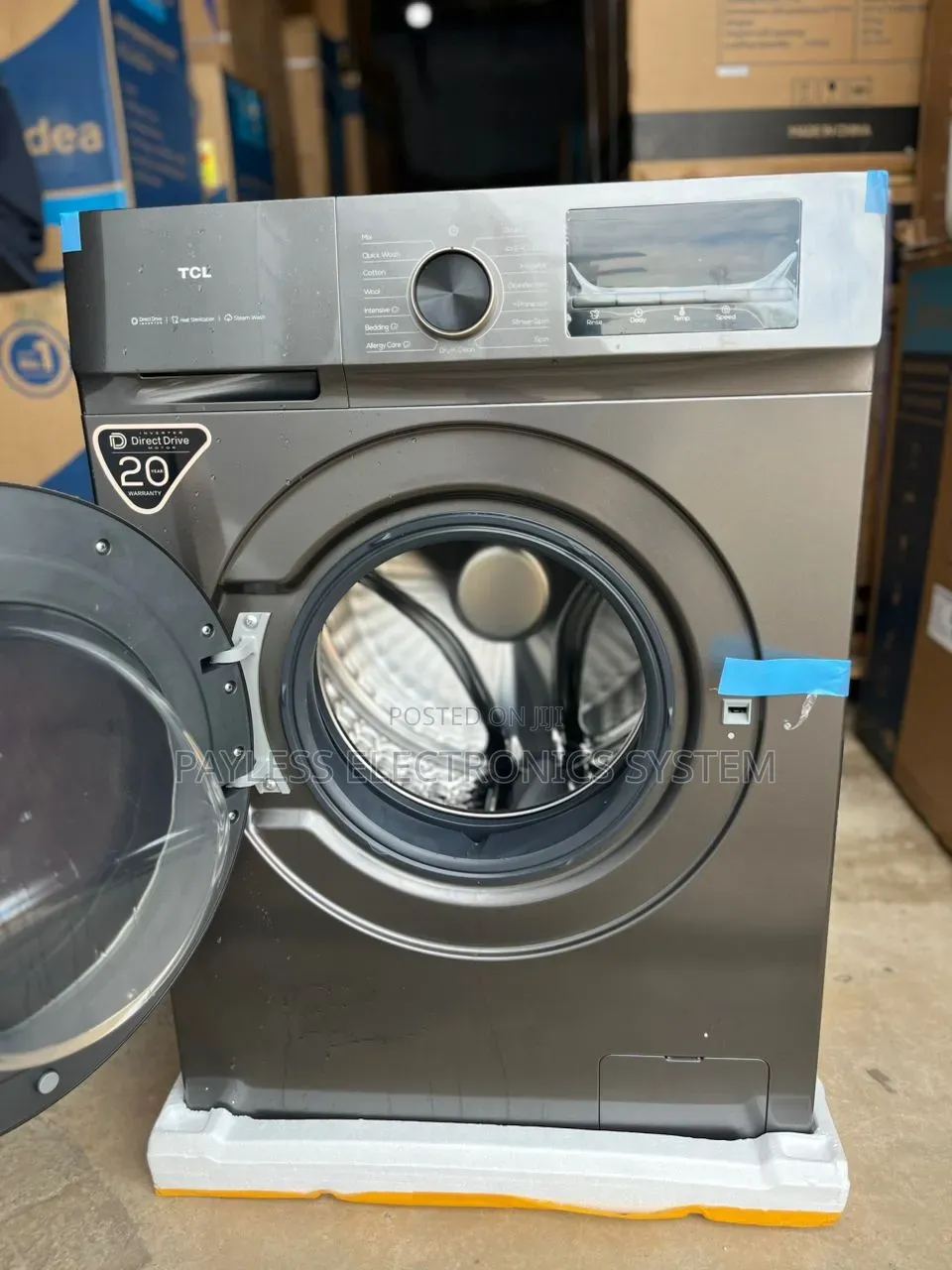 TCL P1108flg” Front Load-Washing Machine-8Kg-P1108flg