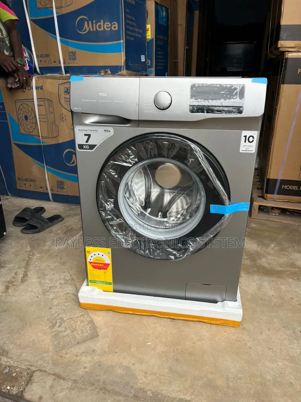 TCL P1108flg” Front Load-Washing Machine-8Kg-P1108flg