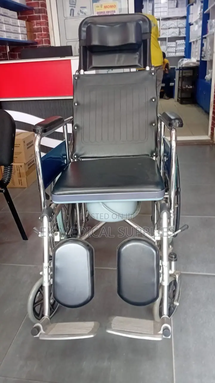 Commode WheelChair (Long Back)