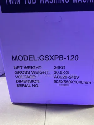 Gold Star GSXPB-120 Twin Tub 26KG Top Load Washing Machine