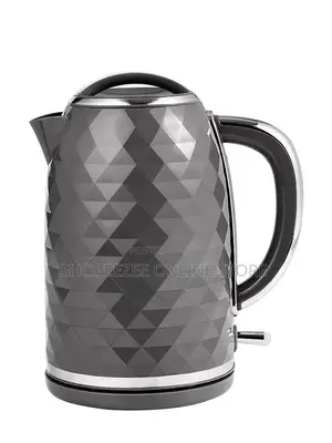 Grey Fast Boil Textured Kettle 1.7L & Textured 2 Slice Toaster Set