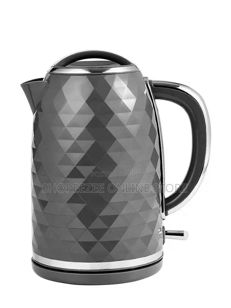 Grey Fast Boil Textured Kettle 1.7L & Textured 2 Slice Toaster Set