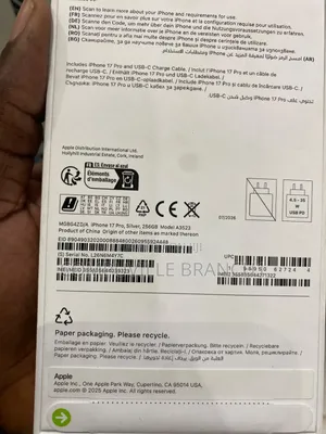New Apple iPhone 17 Pro 256 GB Silver