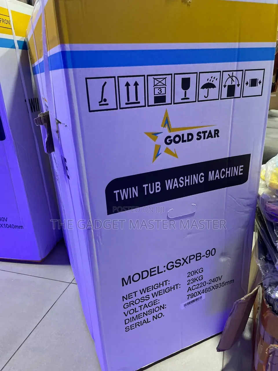 Gold Star GSXPB-90 Twin Tub 20KG Top Load Washing Machine