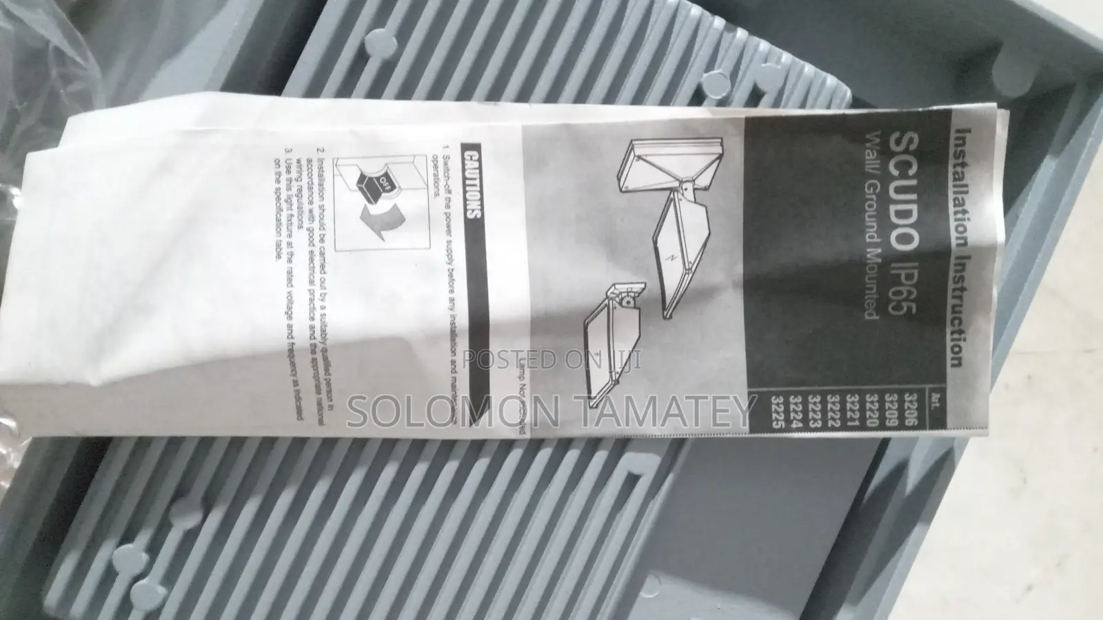 Adjustable Flood Light SCUDO Ip65
