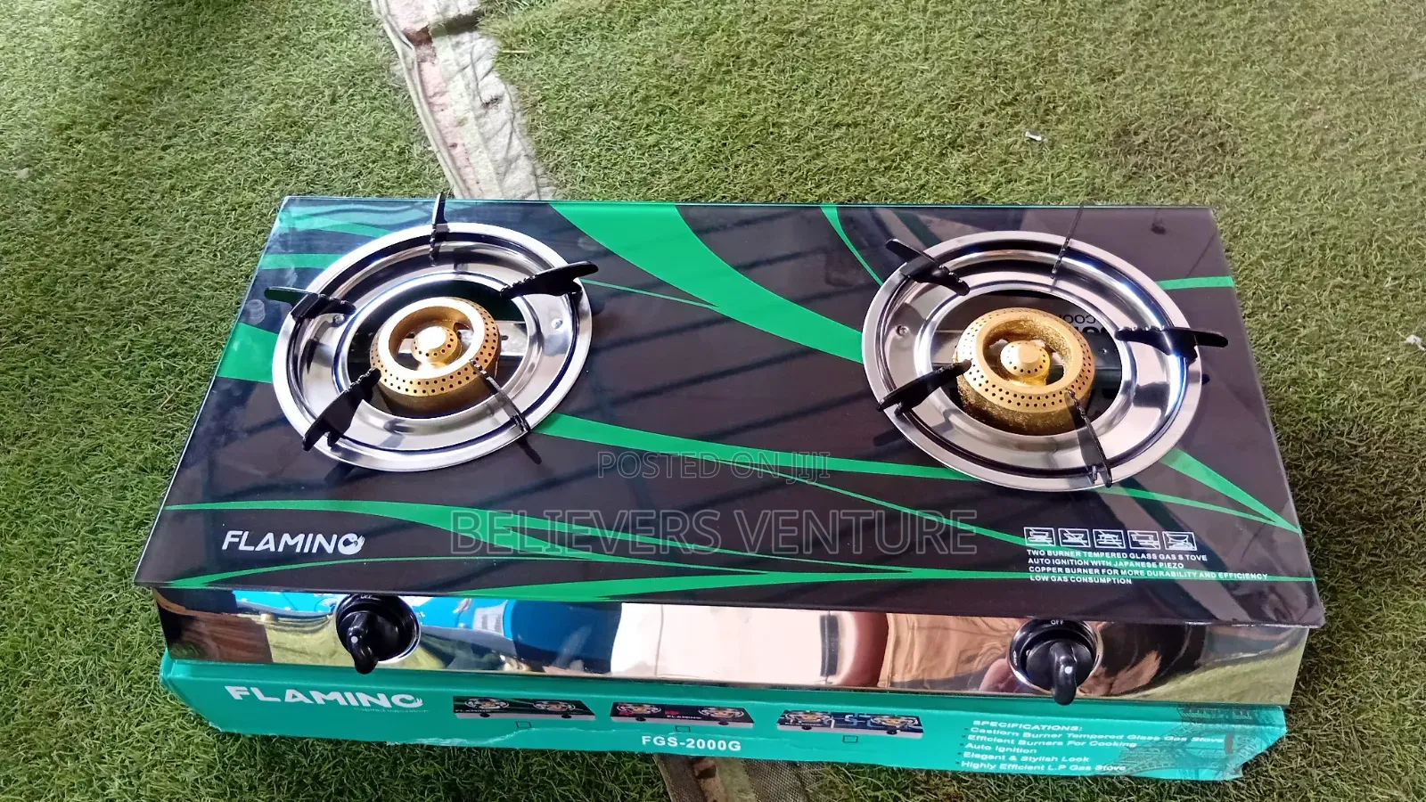 Flamino 2-Burner Gas Cooker – Perfect for Everyday Cooking