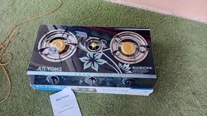 Ailyons 3in1 Glass Top Stove – Sleek Auto Ignition Design 3 Gas Stove