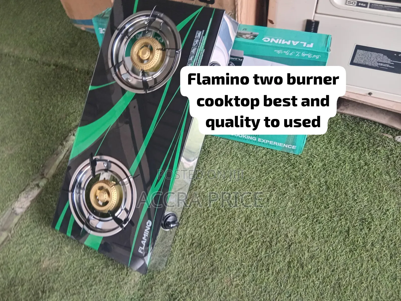Flamino 2 Burner Gas Cooker – Elegant Design, Strong Long Lasting