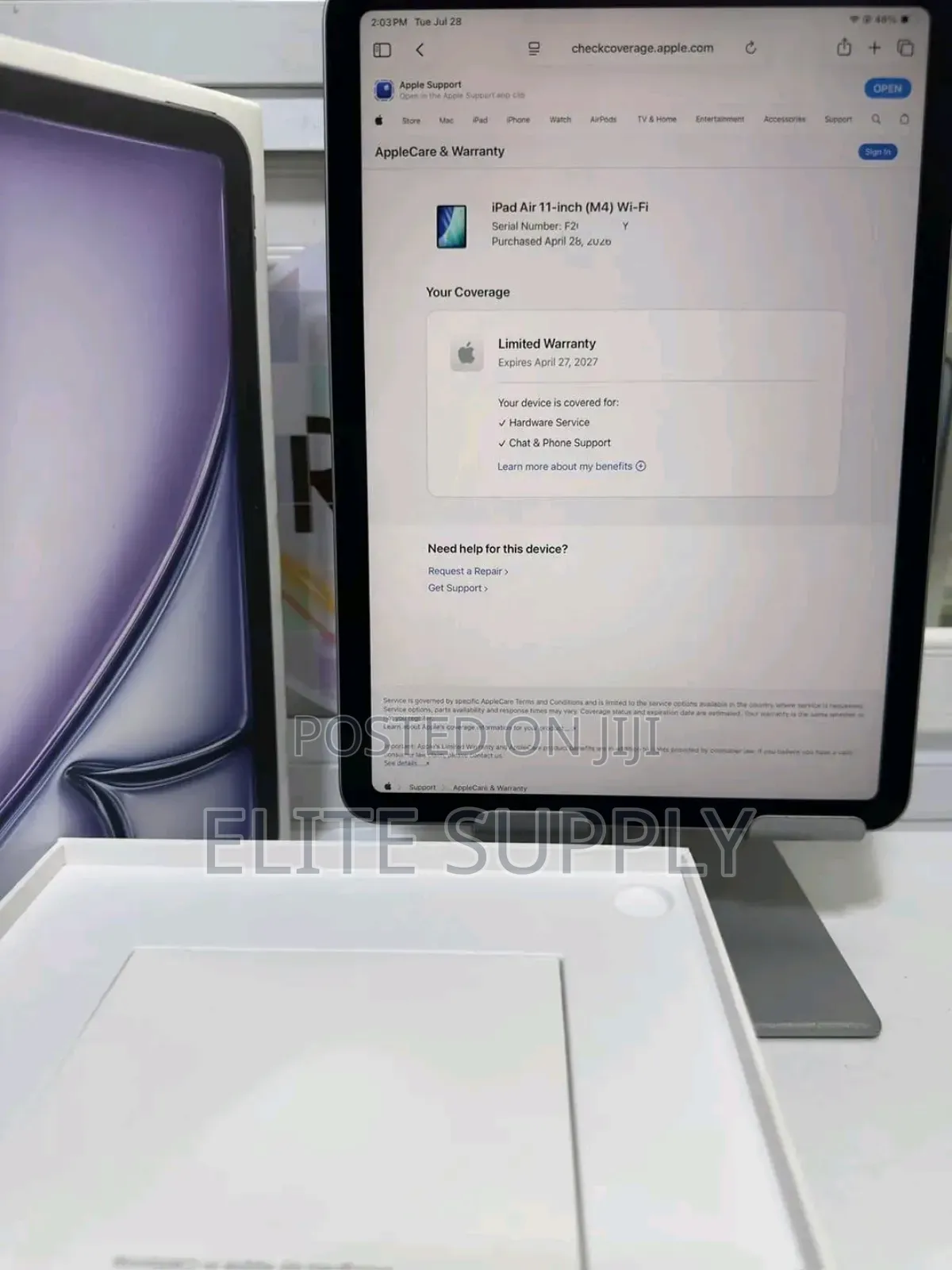 New Apple iPad Air 11 (2024) 256 GB Gray