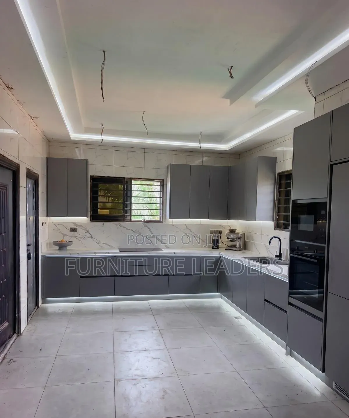 Elegant Kitchen Cabinet With Island
