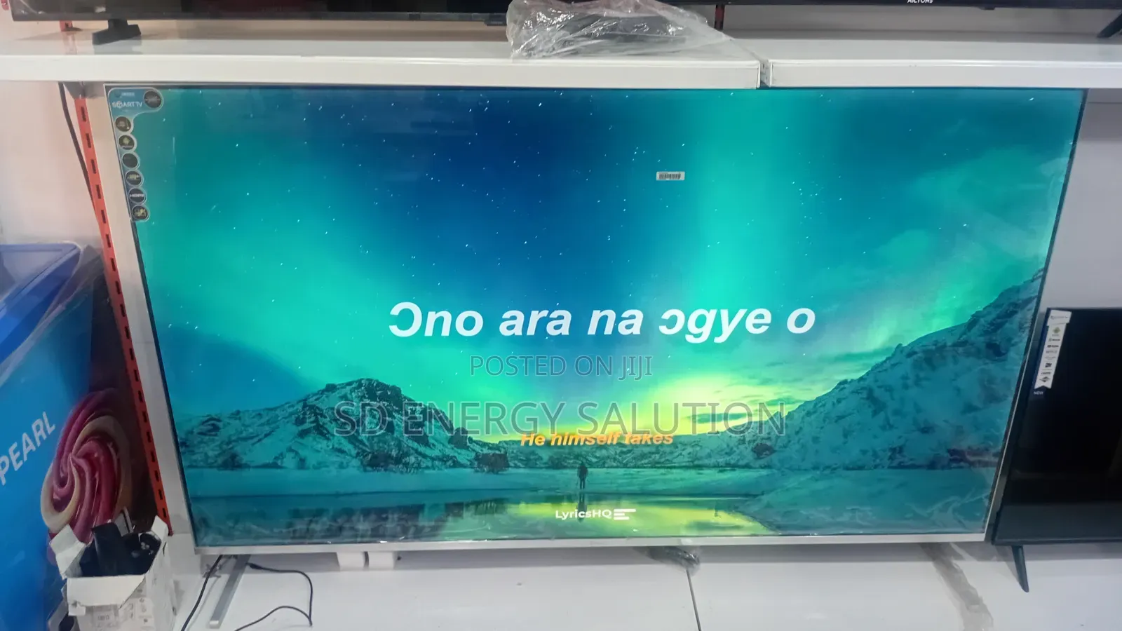 Green 75-Inch Smart TV – Immersive Viewing Experience