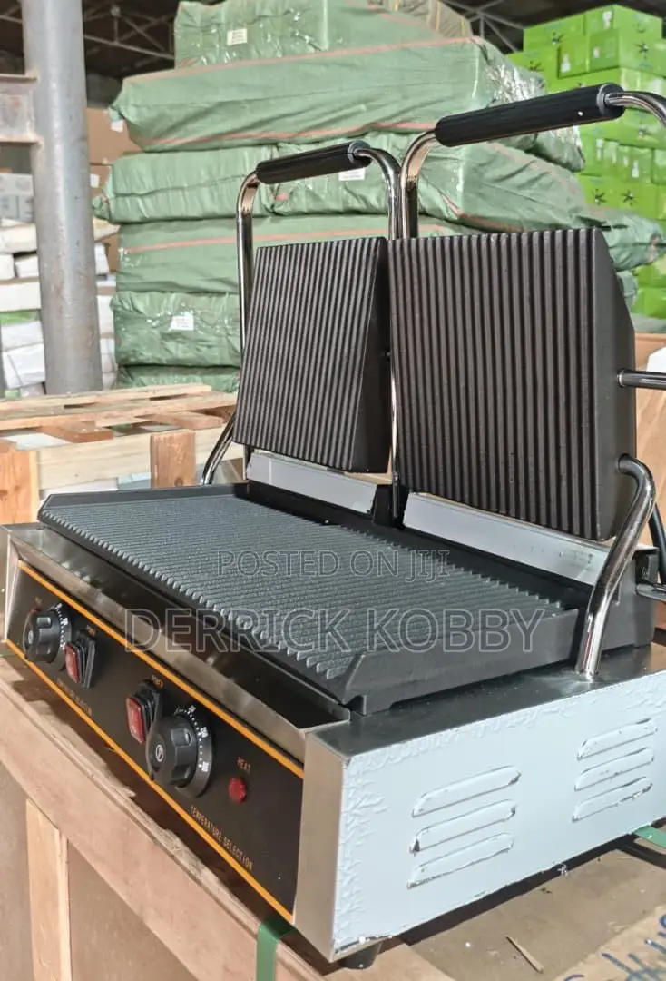 Commercial Double Contact Grill/ Panini Press(Shawarma Press)