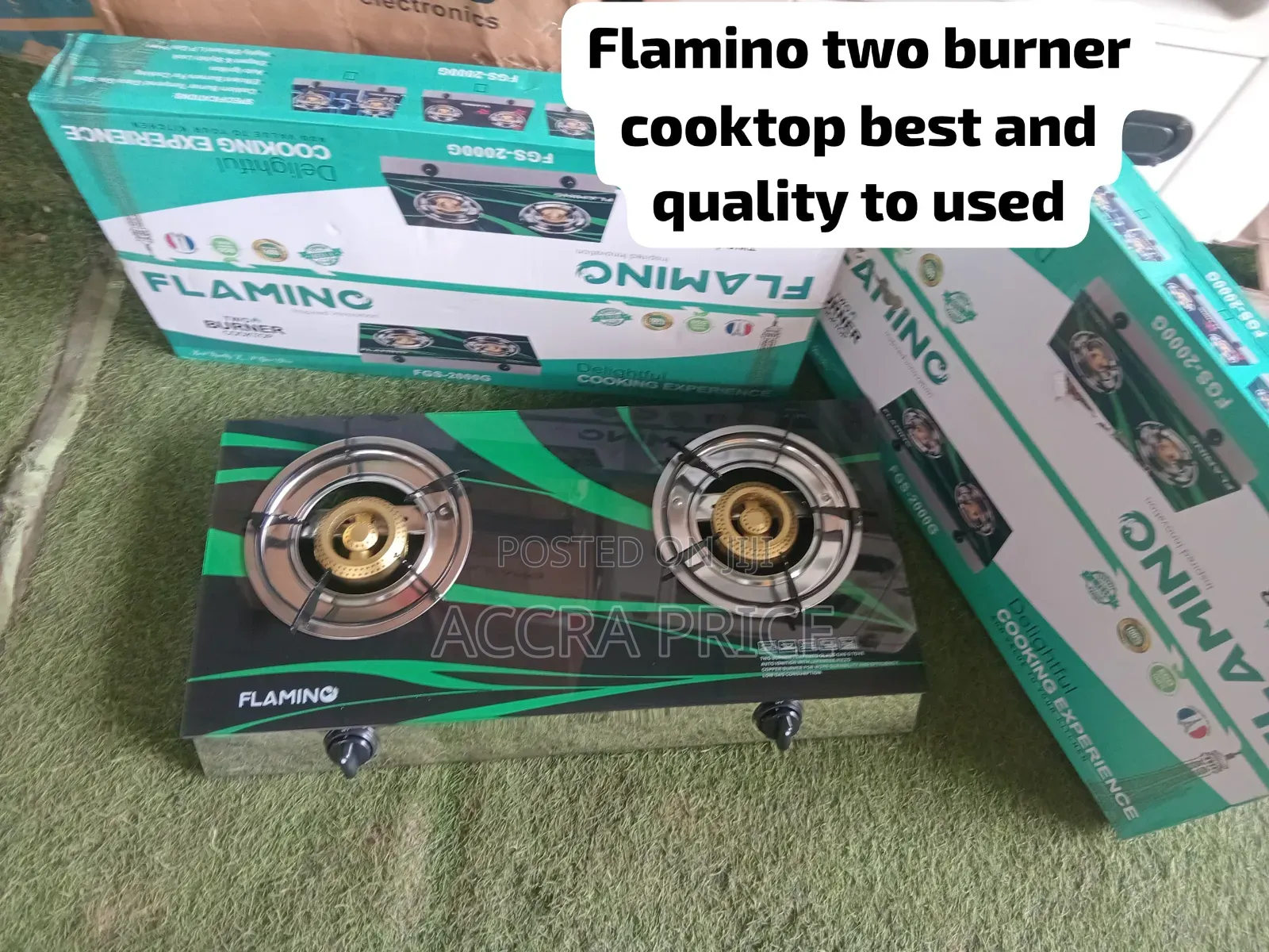 Flamino Double Gas Burner Cooker – Premium Finish Excellent Quality