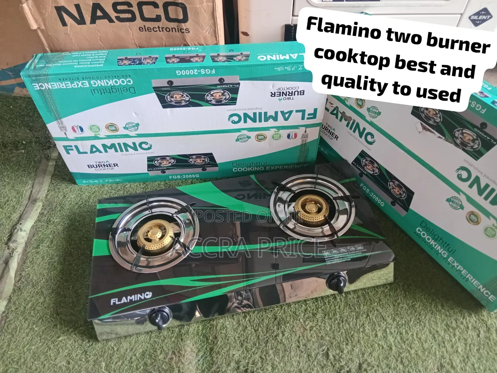 Flamino Double Gas Burner Cooker – Premium Finish Excellent Quality