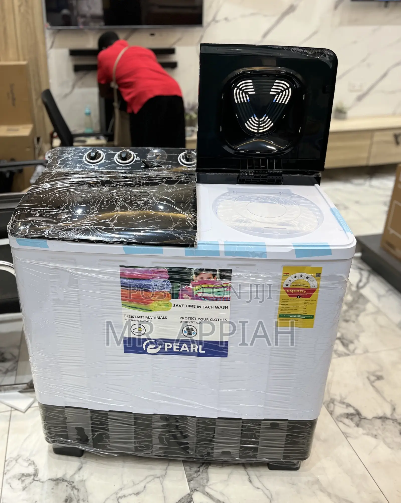 Efficient Pearl 15kg Spin Dry Electric Washing Machine(Semi-Auto)